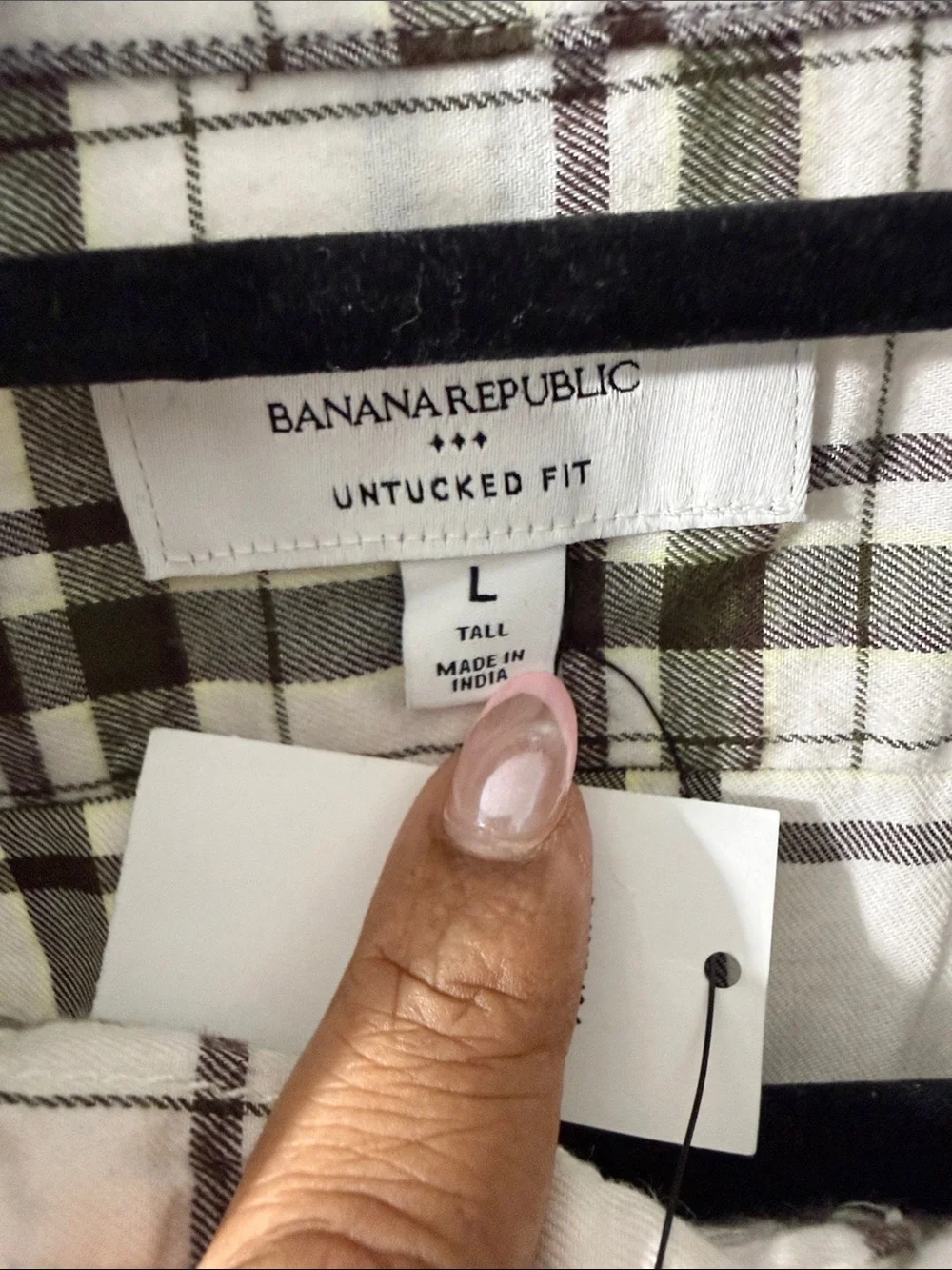 Banana Republic SLIM-FIT SOFTWASH COTTON SHIRT Size Large